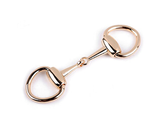 Kovová ozdobná spona - 1 ks - 2 růžové zlato