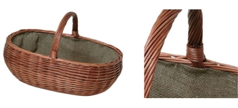 Lienbacher, oválný proutěný koš světlý