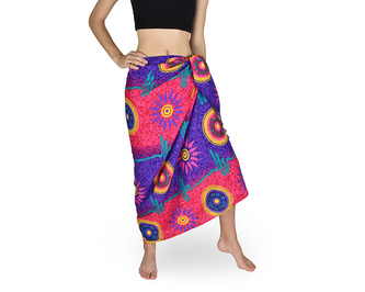 Sarong - Pareo KUJAKU, slunce, růžovo-fialový