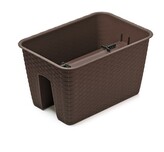 Truhlík na zábradlí RATONA hnědý 40 cm