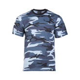 Maskáčové tričko s krátkým rukávem - skyblue, 4XL