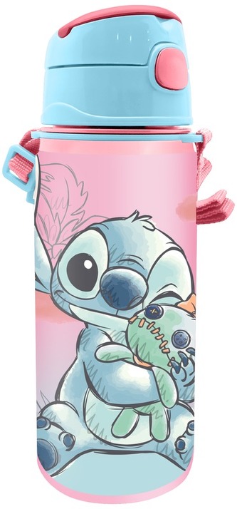 Bidon 600 ml, Materiał: Aluminium Stitch, Kids