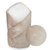 Mikroplyšová zavinovačka pro miminko Bear Beige 85 x 85 cm; Barva: béžová; Velikost: 85 x 85 cm