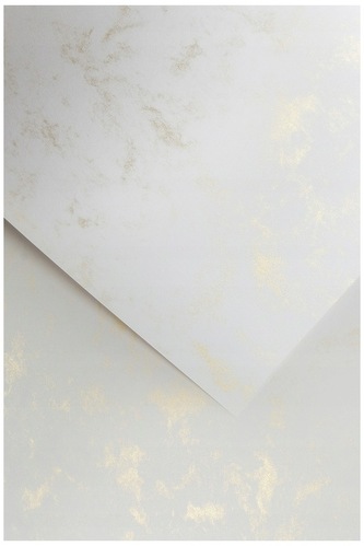 Papier ozdobny Marmur złoty 50 szt./op. 120g/m2, Galeria Papieru