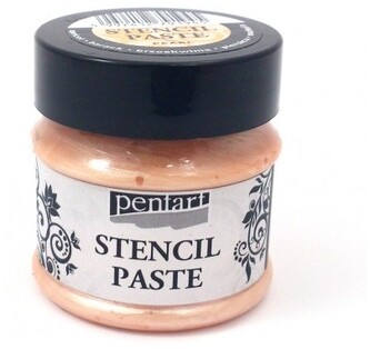Pasta do szablonów 50ml perłowa brzoskwinia, Pentart