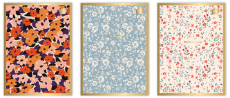 Zeszyt A4 60 k. kratka Metallic Floral, Interdruk