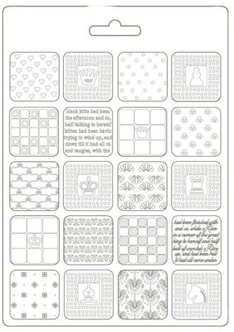 Foremka tekstura A5 Alice Patchwork, Stamperia