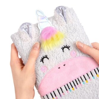 Notatnik A5 80k. w linie pluszowy Jednorożec Dreamland, Trendhaus