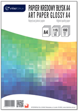 Papier kredowany A4 115G błyszczący 100 ark., Interdruk