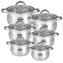 Sada nerezových hrnců - 12ks