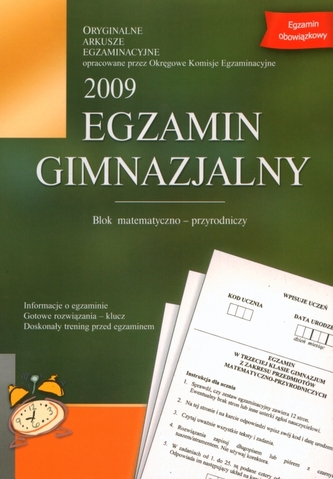 Egzamin gimnazjalny - blok matematyczno-przyrodniczy