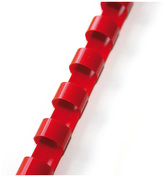 Grzbiety grzebieniowe 14 mm czerwone (do 125k) op. 100 szt., Argo