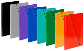 Teczka z gumką A4 1A czar.VauPe