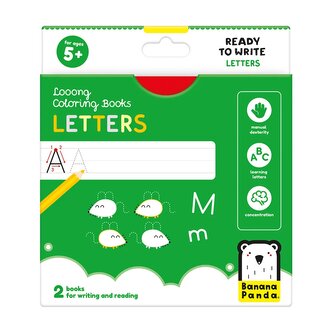 Looong Coloring Books - Ready To Write. LETTERS 5+