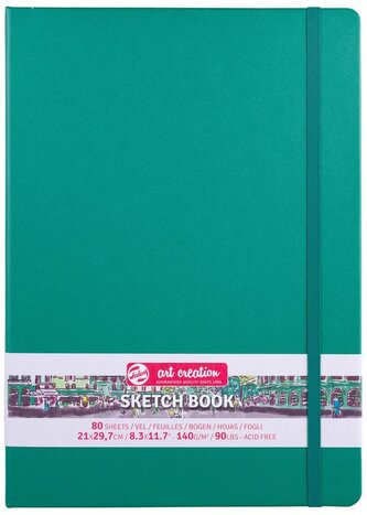 Szkicownik 21,29,7 zielony Art Creation, Talens