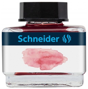 Atrament do pióra szklany kałamarz, 15ml, jasnobrązowy, Schneider