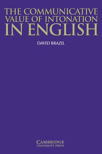 Communicative Value of Intonation in English PB