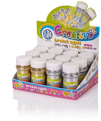 Brokat sypki 43g (srebrny, złoty) Astra