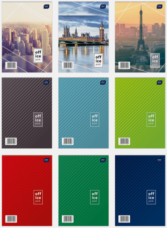 Blok biurowy w linię. A4 100k. 70g.