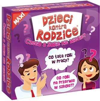 Dzieci kontra Rodzice. Czego o sobie nie wiecie? Maxi. Wydawnictwo Kangur