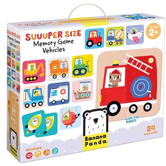 Suuuper Size Memory Game. Vehicles 2+