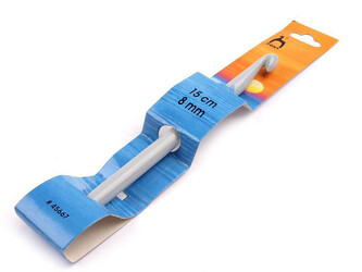 Háček na háčkování vel. 6; 7; 8; 9 a 10 Pony - 5 ks - 8 mm stříbrná