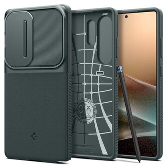 Spigen Optik Armor, abyss green - Samsung Galaxy S25 Ultra