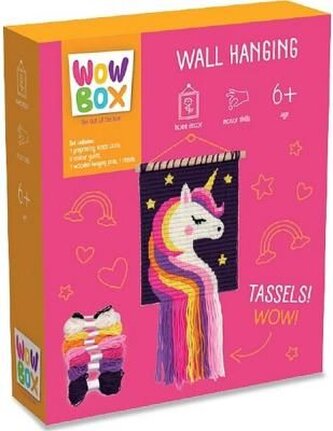 Wow Box. Zestaw makrama. Jednorożec