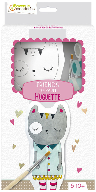 Kotek tkaninowy do pomalowania, Avenue Mandarine