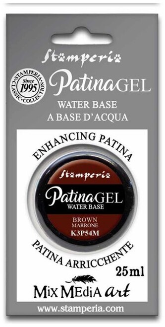 Patyna 25ml brązowa Żelowa na bazie wody, Stamperia