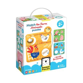Match the Farm. Animals Puzzles