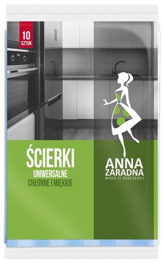 Ścierki domowe uniwersalne op. 10 szt., Anna Zaradna