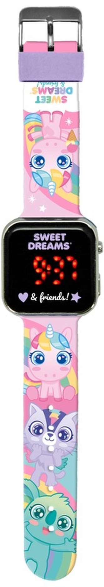 Zegarek LED z kalendarzem Sweet Dreams, Kids Zegarek LED z kalendarzem Sweet Dreams, Kids