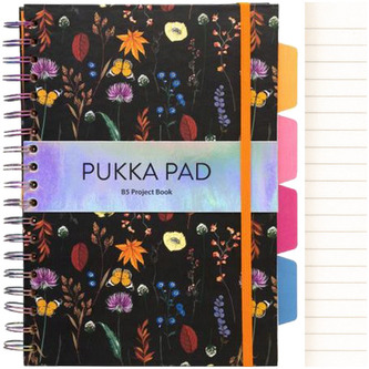 Kołobrulion Book Bloom. Kwiaty. Pukka Project. B5 linia. 100 kartek