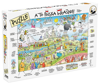 Puzzle 1000 elementów autorstwa Andrzeja Mleczki - A to Polska właśnie
