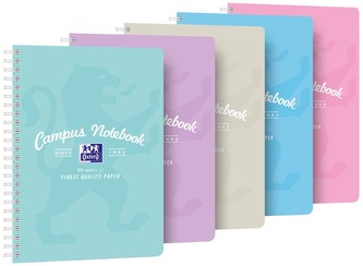 Kołonotes B5+ 80k. kratka Campus Pastel 400160107, Oxford