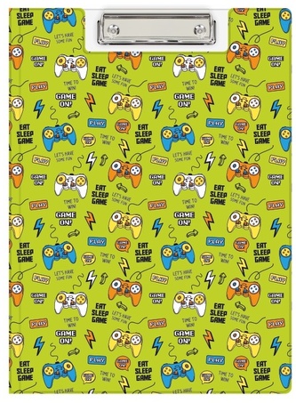 Teczka z klipem A4 z nadrukiem pady, Biurfol