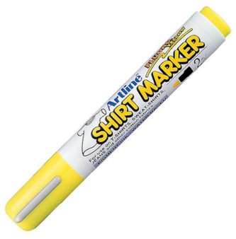 Marker do tkanin T-SHIRT żółty fluo, Artline