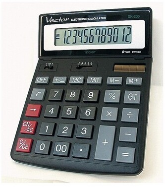 Kalkulator DK-206 BLK, Vector