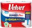 Ręcznik kuchenny biały 2-warstwowy Jumbo Duo 240 listków op. 2 rolki, Velvet