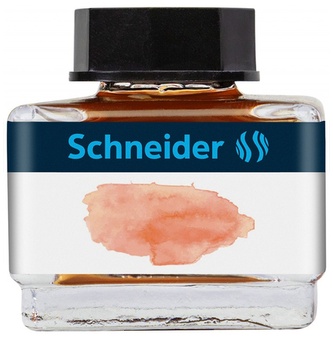 Atrament do pióra szklany kałamarz, 15ml, morelowy, Schneider