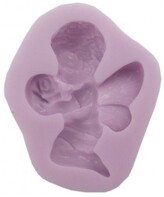 Foremka silikonowa słodko Aniołek z różą, Pentart