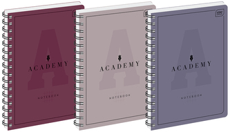 Kołonotes A5 100 k. kratka 90g Academy, Interdruk