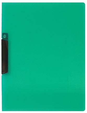 Skoroszyt zaciskowy A4 PP przezr-ziel. pk-11-02, Biurfol