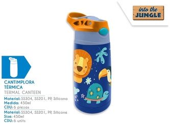 Bidon termiczny 450ml Jungle, Kids