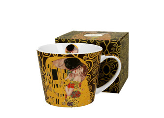 Kubek prosty THE KISS BROWN inspired by Klimt