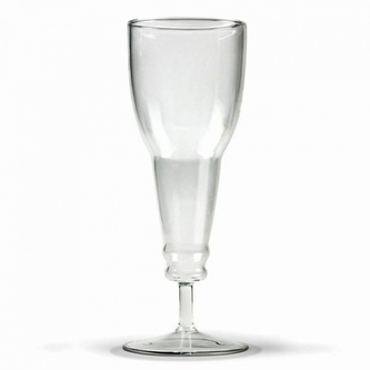 Pivní lahvová sklenice - průhledná