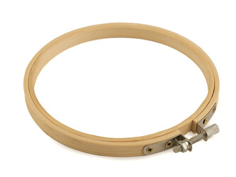 Vyšívací kruh bambusový Ø12,5 cm - 10 ks - bambus světlý