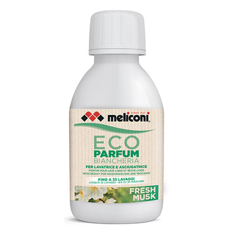 Koncentrát do pračky Meliconi, 621032, ECO parem fresh musk, do praček a sušiček, až 35 cyklů, 250 ml, Made in Italy