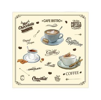 UBROUSKY 3VRSTVÉ CAFÉ BISTRO 33X33CM